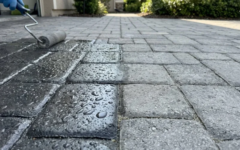 Czym impregnować kostkę brukową? Skuteczna ochrona przed wodą, plamami i mchem