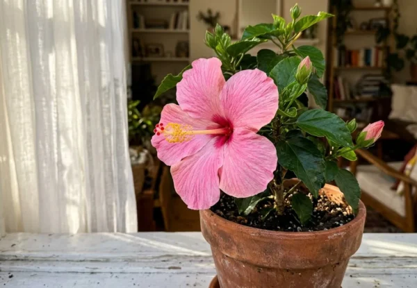 Hibiskus doniczkowy w domu – jak pielęgnować i uprawiać różę chińską na parapecie