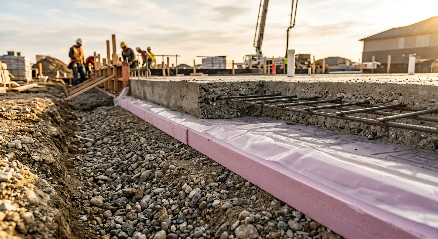 Anatomia płyty fundamentowej – dlaczego kolejność i grubość warstw mają znaczenie? - Jakie są dokładne parametry i grubości warstw płyty fundamentowej (beton, XPS, podsypka, folia)?