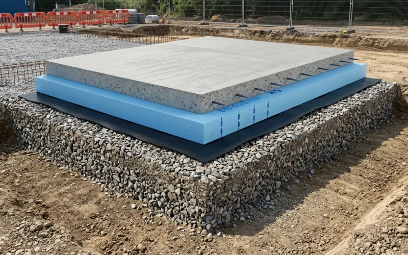 Grubość płyty fundamentowej pod lupą: Jakie warstwy, beton i XPS wybrać?